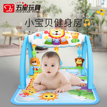 Five-star infant 1-3-6 months new baby exercise game fitness frame early education toy music Light