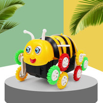 New electric toy car bee dump truck automatic flip car Children electric car stall toy gift