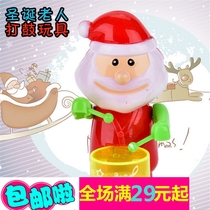 Gift novelty gift creative childrens toy can be loaded with sugar chain clockwork Santa clockwork toys