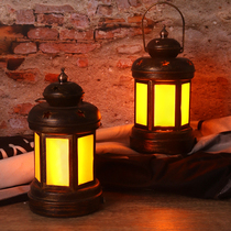 led charging bar table lamp iron table lamp creative retro clean Bar Cafe kerosene lamp bar table lamp