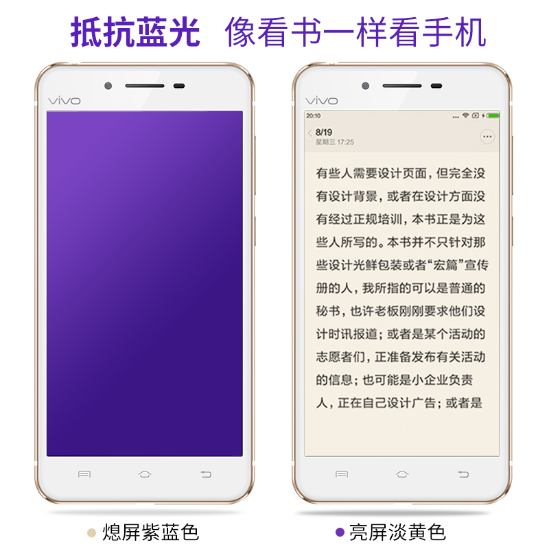 古麦 vivoX6钢化膜步步高 x6S/A手机玻璃彩贴膜全屏覆盖高清防爆产品展示图3