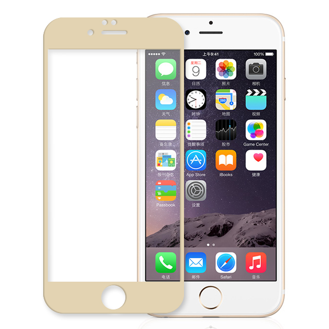 iPhone6plus钢化玻璃膜 苹果6S plus全屏覆盖钢化手机高清前贴膜产品展示图4