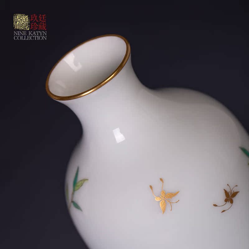 About Nine katyn floret exchanger with the ceramics craft vase furnishing articles sitting room porch of new Chinese rich ancient frame home decoration porcelain