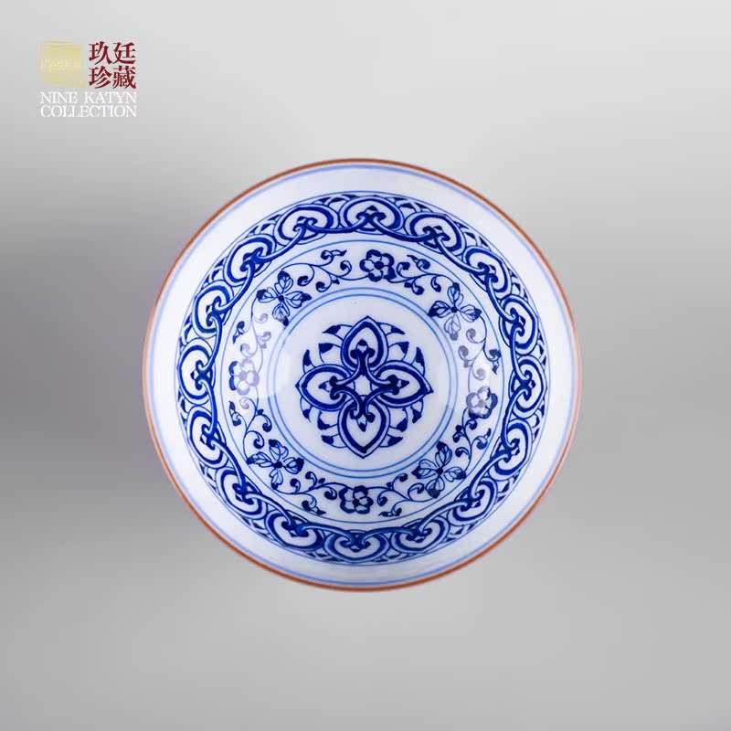 Nine red katyn offering master cup single CPU jingdezhen hand - made porcelain of kung fu tea set sample tea cup home ji red tea cups