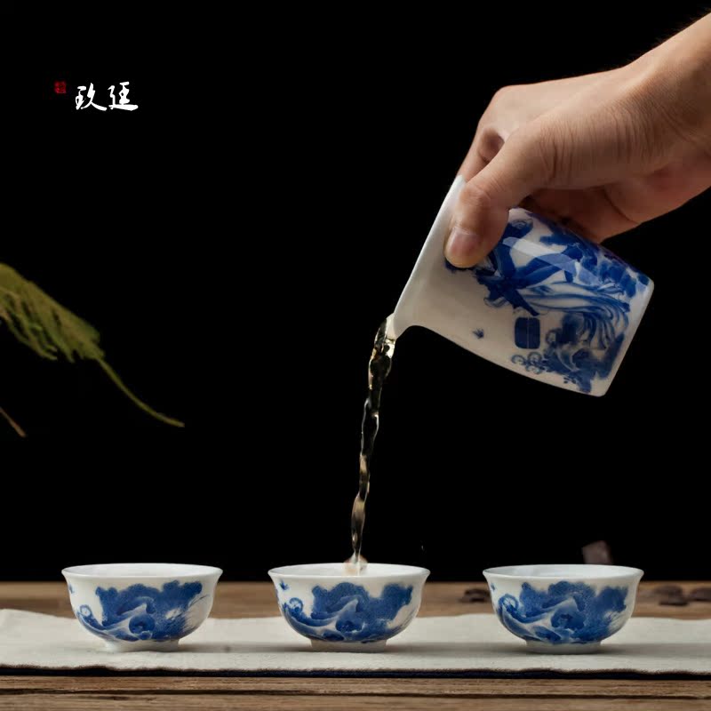 Jingdezhen hand - made ceramic kung fu tea set o the teapot fair keller cup eight the tea gift box packaging