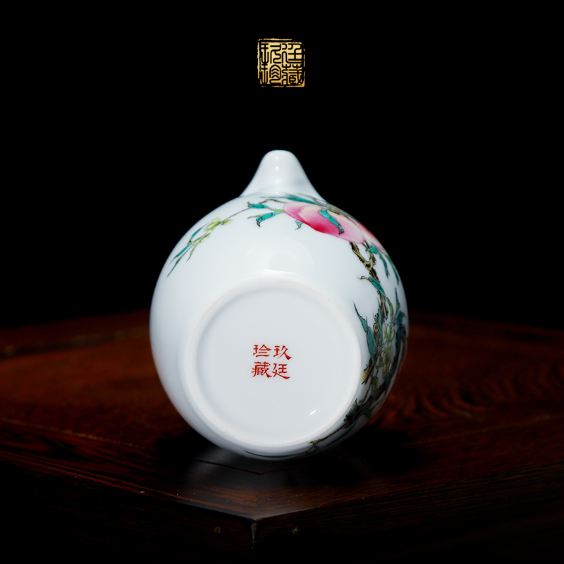 Jingdezhen kung fu tea set ceramic fair keller hand - made peach points of tea, tea accessories sea have a cup of tea