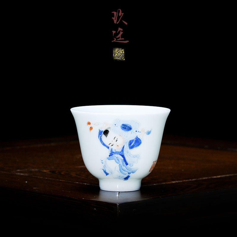 About Nine katyn manual sample tea cup master cup single CPU jingdezhen ceramic cups kung fu tea set small tea cups