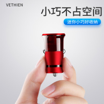 Microstone car charger mobile phone fast charging car charging multi-function flash charging car fast usb conversion plug cigarette lighter plug USB car charger 24V one drag two Universal