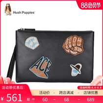 Xiubushi handbag Mens Rap series leather youth clutch first layer cowhide envelope bag large-capacity mobile phone bag