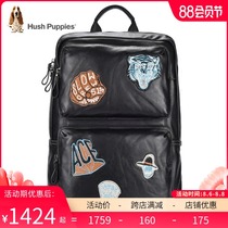 Xiubu Shi backpack Male Rap series leather personality leisure backpack large capacity first layer cowhide travel bag male