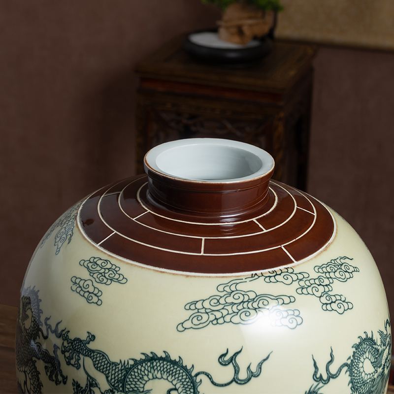 Jingdezhen ceramic jars household seal terms bottle 10 jins 20 jins 30 jins 50 kg antique wine VAT empty bottles