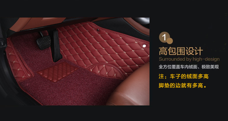 Коврики для автомобиля Yafeier 320li525li C200l A4q5q3a6l Коврики для автомобиля Yafeier 320li525li C200l A4q5q3a6l