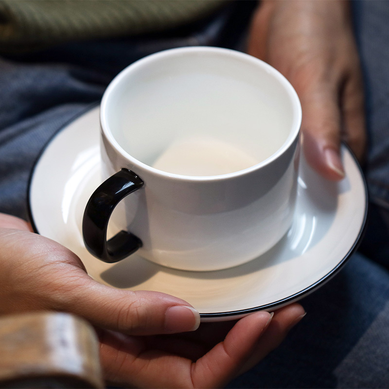 Afternoon tea set home office as fe European - style coffee cup ceramic cups and saucers contracted white suit coffee set