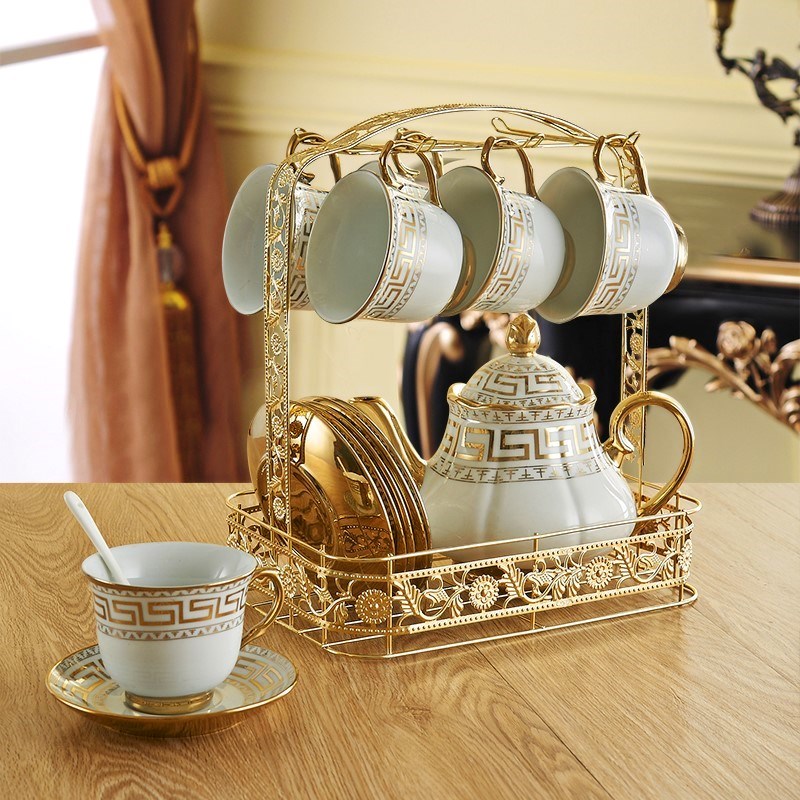 European household creative shelf receive a cup a cup coffee cup beverage holder frame hang dry glass ceramic plate