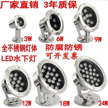 LED underwater light Underwater light Pool light Fish pond light Water feature light Waterproof spot light Fountain light Colorful landscape light