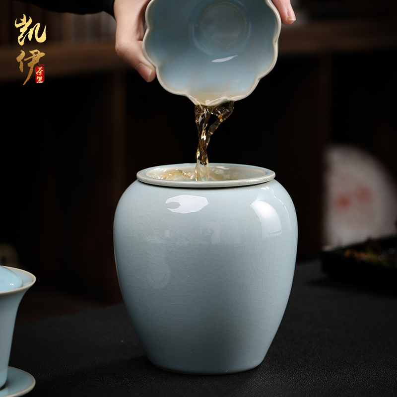 Azure your up slicing can raise points in hot tea is the tea taking cylinder barrels of kung fu tea tea separator ceramic parts