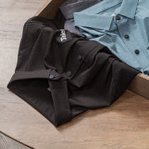 Brand discount Mens ultra comfortable ice silk No-cut edge regenerating fiber 3D fabric turtlenecks short sleeves POLO shirt