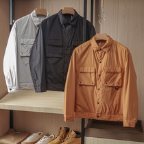 Super Handsome Withdrawal Cabinet Designer High Street Functional Wind Outdoor Tooling Fabric Light Thin Section 90 Duck Suede Down Jacket Jacket