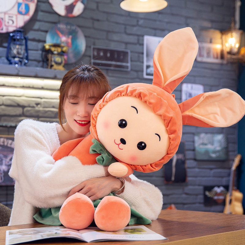 兔子毛绒玩具公仔儿童玩偶女孩生日礼物可爱抱枕垂耳兔公主布娃娃_折2