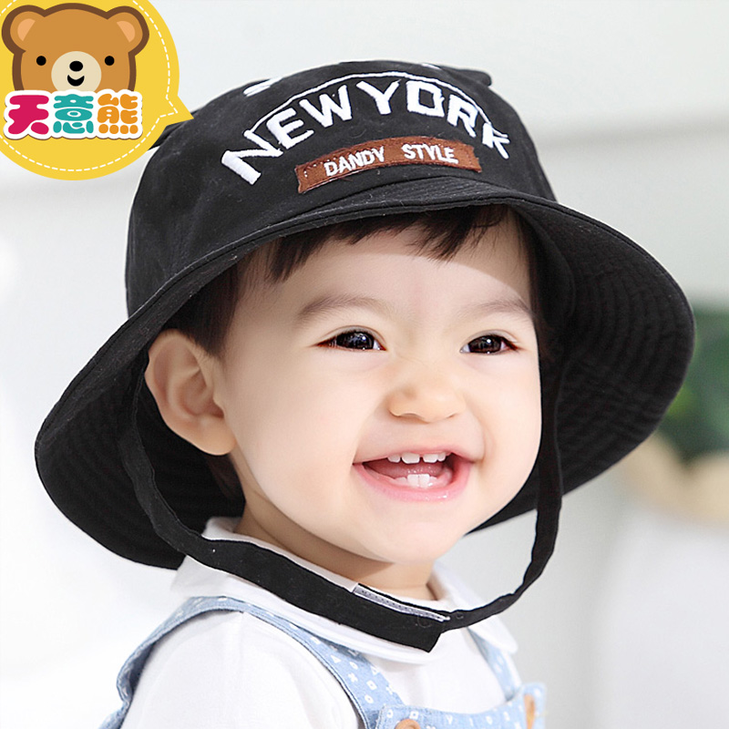 女童帽子夏季薄款户外遮阳帽婴幼儿渔夫帽 韩国潮男宝宝帽子1-2岁产品展示图5