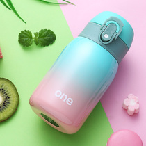 Mini thermos cup daughter and child 200ml student simple and fresh forest little fairy water cup kindergarten girl