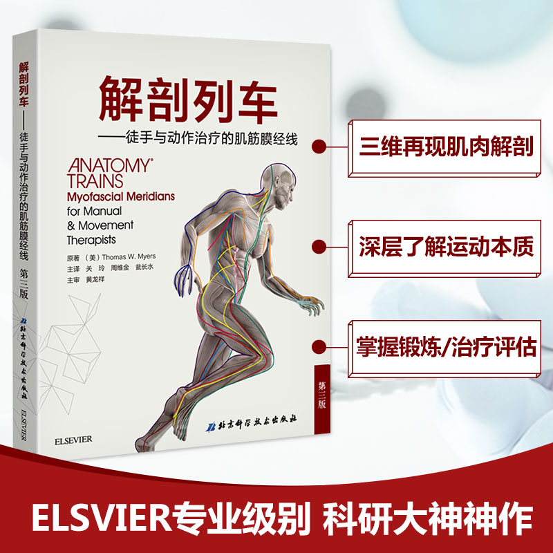 【正版現貨】解剖列車簡體中文第三版 第3版 徒手與動作治療的肌