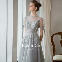 Spring and Summer toast to the womens 2022 new brides light extravagant and high-end normal can wear temperament evening gown