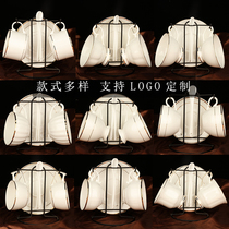 European bone china gilt coffee cup saucer ceramic coffee appliance coffee cup set with shelf custom printed logo