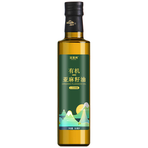 三主元有机亚麻籽油食用油冷榨纯正亚麻籽送婴儿食谱正品500ML