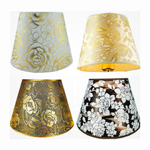 Handmade DIY linen art table lamp cover Wild bedside wall lamp floor lamp Coffee color golden yellow accessories shell cover