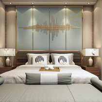 Nordic modern simple light luxury wall living room bedroom sofa TV background wall decoration iron metal wall decoration