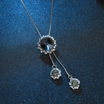 Accessories necklace female Japanese and Korean snowflake sweater chain long autumn and winter Joker simple tassel sweater pendant decoration pendant