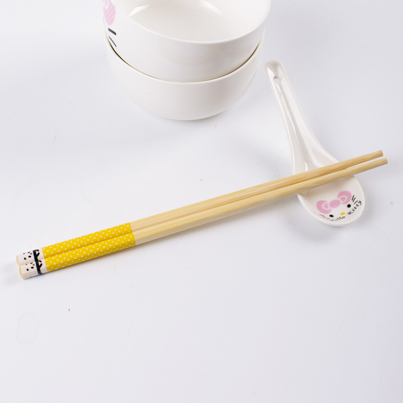 竹匠可爱竹筷子 创意筷子天然竹筷子礼品筷子酒店筷子套装10双产品展示图2