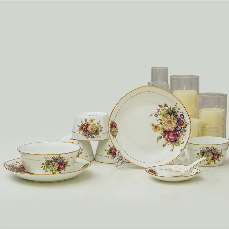 Dishes suit dinner set bowl son home European contracted bowls of jingdezhen ceramic composite ceramics tableware