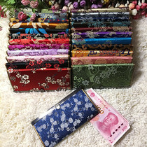 Vintage money silk wallet High quality brocade wallet Long ethnic style coin purse Chinese style womens hand-held wallet