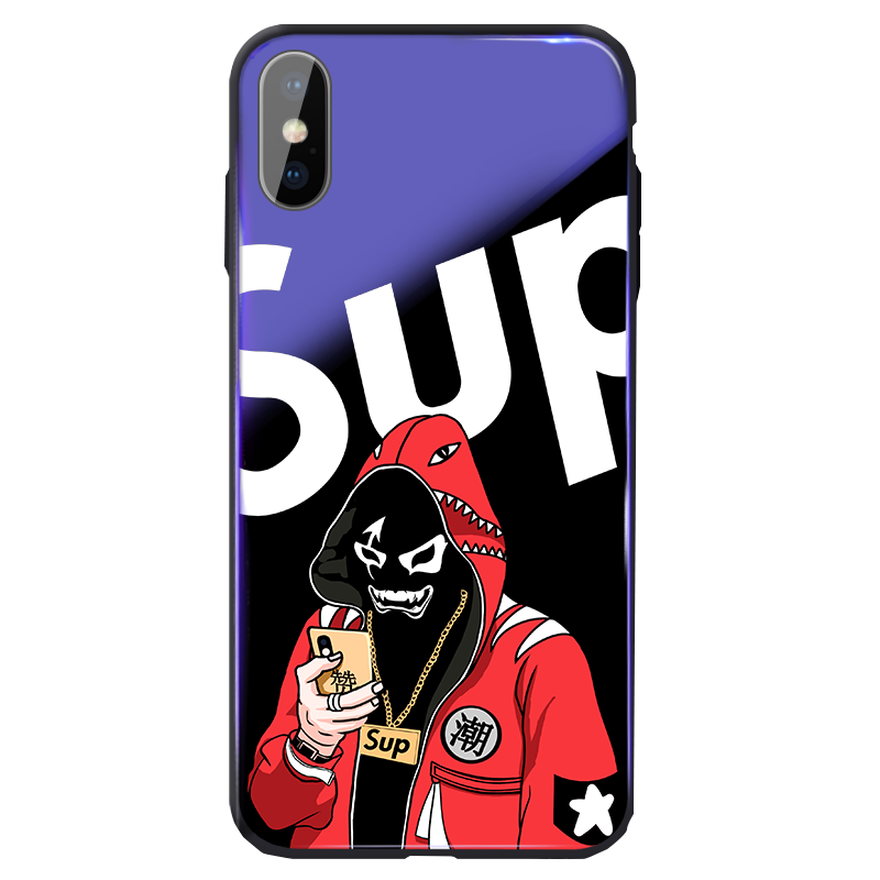 苹果X手机壳iphone Xs Max个性潮牌男iphonex创意玻璃潮xmax防摔
