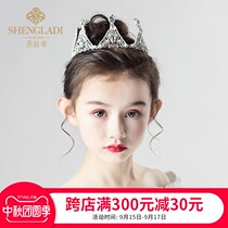 Childrens Crown Headwear Princess Girl Crown Crystal Frozen Children Birthday Gift Cake Decoration