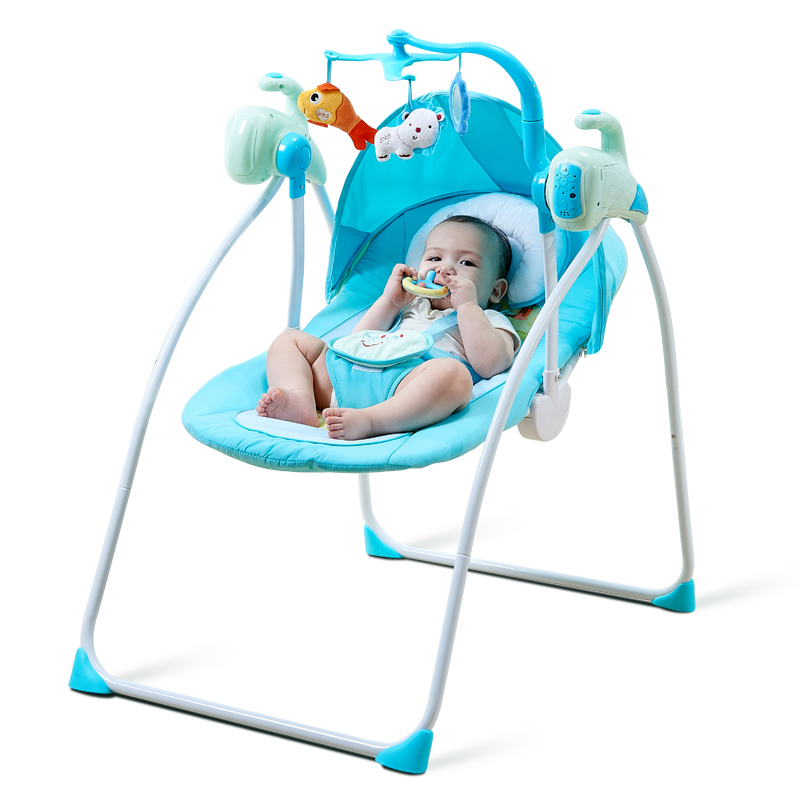婴儿摇椅电动摇篮宝宝哄娃睡觉神器摇篮床安抚摇床摇摇椅躺椅秋千