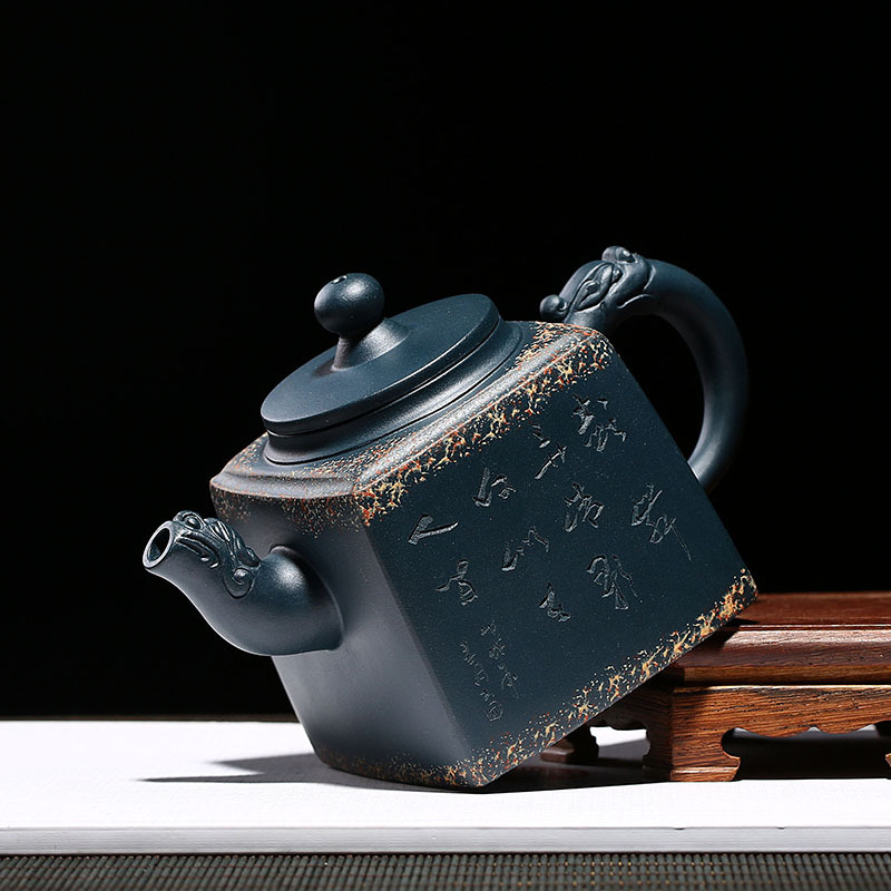 Yixing it pure manual large capacity of ceramic undressed ore single pot set a single tea old purple clay teapot