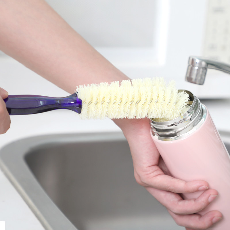 厨房洗杯刷子加长柄奶瓶刷水杯茶杯刷尼龙暖瓶刷暖壶刷玻璃瓶刷子