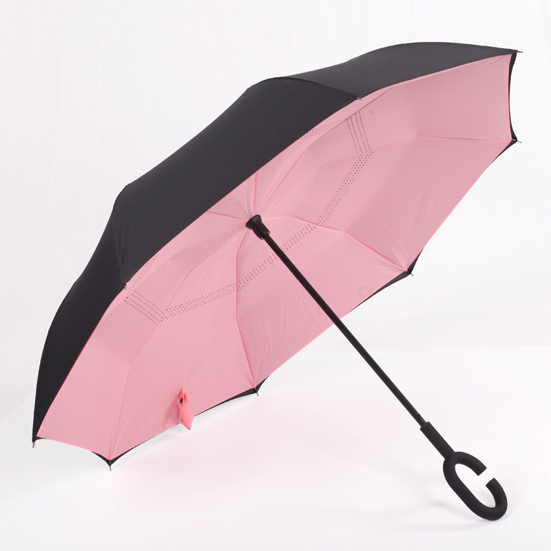 Buy Factory direct free standing double reverse umbrella, straight