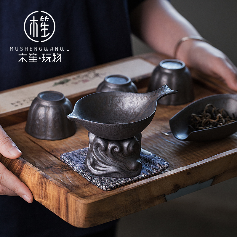 Japanese creative move ceramic tea filter office) suit contracted kunfu tea filter tea every restoring ancient ways