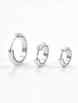 ruibeila fashion trend men big medium small earrings s925 sterling silver mens and womens earrings earrings (single)