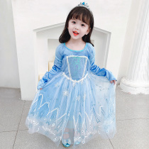 Autumn Princess Aisha's skirt Girls' Network Aisha Chunqiu Snow Qiqi Skin Skye skirt eelsa long-sleeved birthday dress