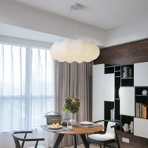 Proti Nordic minimalist restaurant cloud chandelier living room creative pumpkin lamp Net Red childrens room bedroom light