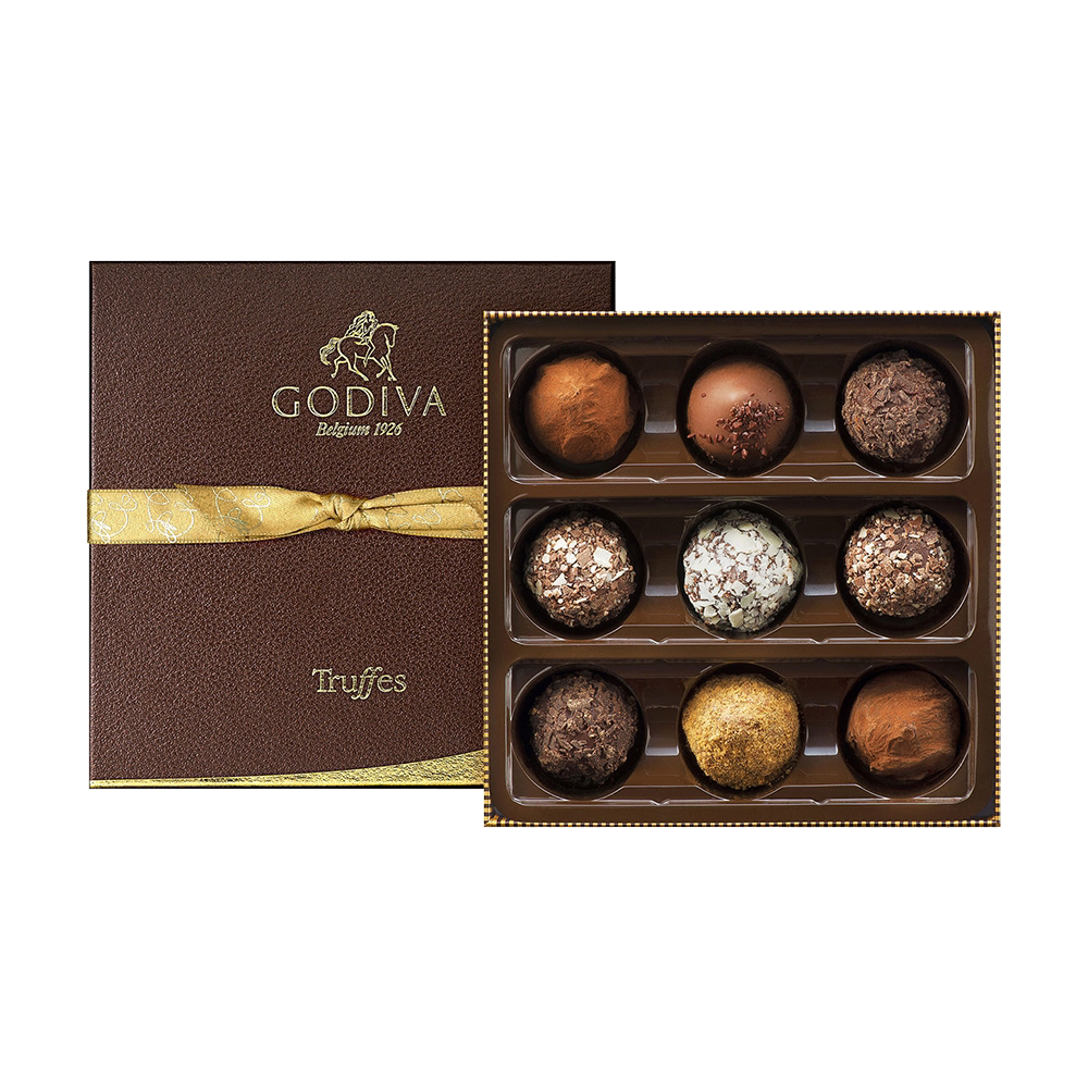 比利时原装godiva歌帝梵松露巧克力礼盒手工夹心9粒装进口礼物