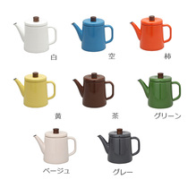 Spot Japanese Noda Enamel White Enamel Hand Chong Coffee Tea Kettle 1 5L Multicolor Tea set
