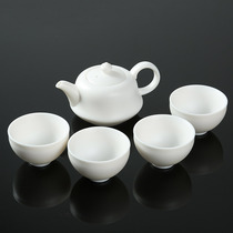Kengyao Li A Pottery Tea Tea Tea Tea Tea Tea Tea Tea Tea Tea Tea Tea Tea Tea Tea Tea Set Utilita tea with a whole set of handmade jade porcelain