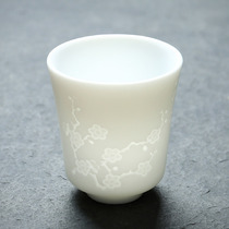 Chai Kiln Li Chia Tulle House White Porcelain Teacup Tea Cup Gov Tea Cup Gong Fu Tea Cup Personal Cup Sub White Porcelain Cup Jade Porcelain Tea Cup