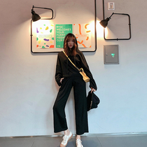 Wei Yanni Santa Rita Minimalist fashion comfortable trend hooded sweater suit